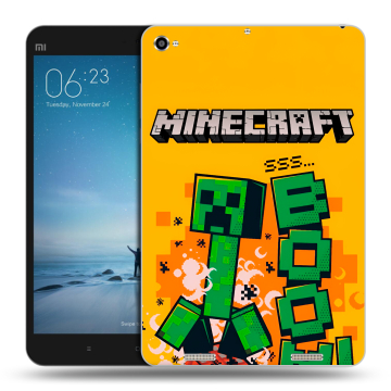 Силиконовый чехол на Xiaomi Mi Pad 2 с принтом Майнкрафт Minecraft