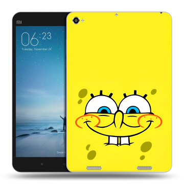 Силиконовый чехол на Xiaomi Mi Pad 2 с принтом спанчбоб спанч боб