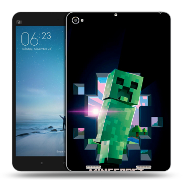 Силиконовый чехол на Xiaomi Mi Pad 2 с принтом Майнкрафт Minecraft