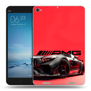 Силиконовый чехол на Xiaomi Mi Pad 2 с принтом Мерседес Mercedes AMG