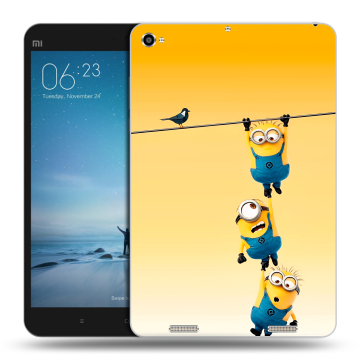 Силиконовый чехол на Xiaomi Mi Pad 2 с принтом Миньоны