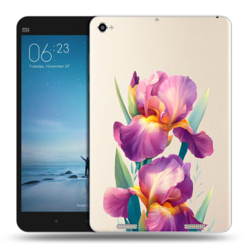 Силиконовый чехол на Xiaomi Mi Pad 2 с принтом Цветы орхидеи