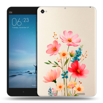 Силиконовый чехол на Xiaomi Mi Pad 2 с принтом Цветы
