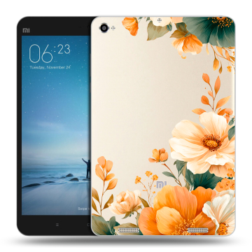 Силиконовый чехол на Xiaomi Mi Pad 2 с принтом Цветы принт