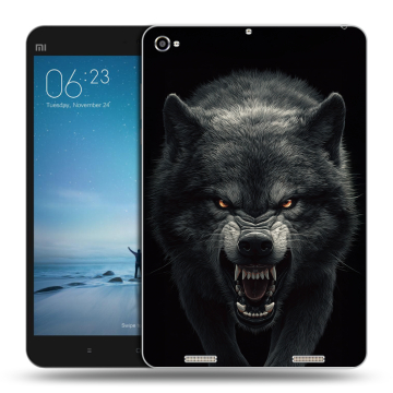 Силиконовый чехол на Xiaomi Mi Pad 2 с принтом Волк