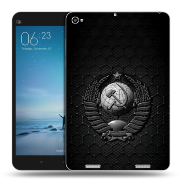 Силиконовый чехол на Xiaomi Mi Pad 2 с принтом Герб Флаг СССР