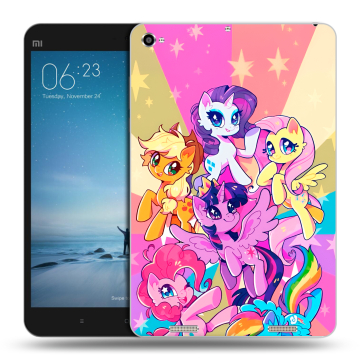 Силиконовый чехол на Xiaomi Mi Pad 2 с принтом My little pony Дружба чудо