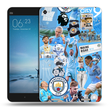 Силиконовый чехол на Xiaomi Mi Pad 2 с принтом Man City Манчестер Сити Силиконовый чехол на Xiaomi Mi Pad 2 с принтом Man City Манчестер Сити