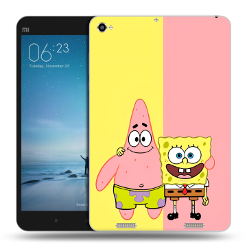 Силиконовый чехол на Xiaomi Mi Pad 2 с принтом Спанч боб Спанчбоб
