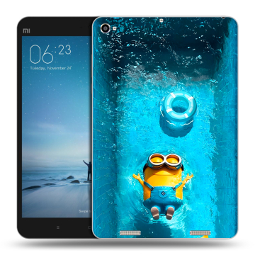 Силиконовый чехол на Xiaomi Mi Pad 2 с принтом Миньоны Силиконовый чехол на Xiaomi Mi Pad 2 с принтом Миньоны
