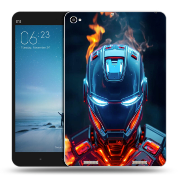 Силиконовый чехол на Xiaomi Mi Pad 2 с принтом IronMan Железный человек Силиконовый чехол на Xiaomi Mi Pad 2 с принтом IronMan Железный человек