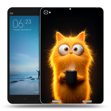 Силиконовый чехол на Xiaomi Mi Pad 2 с принтом Смешной кот