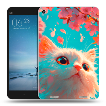 Силиконовый чехол на Xiaomi Mi Pad 2 с принтом Красивый кот Силиконовый чехол на Xiaomi Mi Pad 2 с принтом Красивый кот
