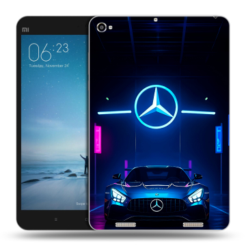 Силиконовый чехол на Xiaomi Mi Pad 2 с принтом Mercedes Мерседес