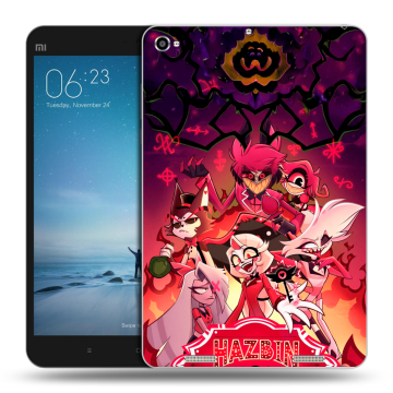 Силиконовый чехол на Xiaomi Mi Pad 2 с принтом Hazbin Hotel Отель Хазбин