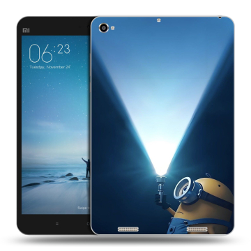 Силиконовый чехол на Xiaomi Mi Pad 2 с принтом Миньоны