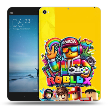Силиконовый чехол на Xiaomi Mi Pad 2 с принтом Roblox Роблокс