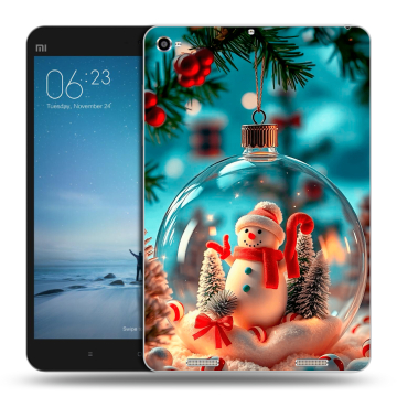 Силиконовый чехол на Xiaomi Mi Pad 2 с принтом Новый год Силиконовый чехол на Xiaomi Mi Pad 2 с принтом Новый год