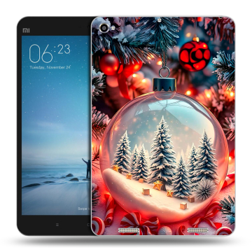Силиконовый чехол на Xiaomi Mi Pad 2 с принтом Новый год Силиконовый чехол на Xiaomi Mi Pad 2 с принтом Новый год
