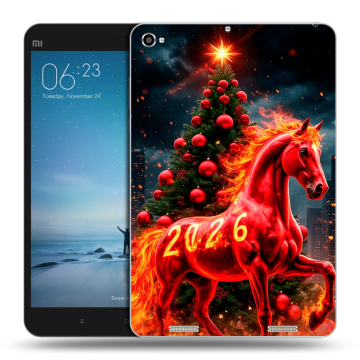 Силиконовый чехол на Xiaomi Mi Pad 2 с принтом Новый год Силиконовый чехол на Xiaomi Mi Pad 2 с принтом Новый год