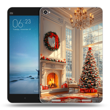 Силиконовый чехол на Xiaomi Mi Pad 2 с принтом Новый год Силиконовый чехол на Xiaomi Mi Pad 2 с принтом Новый год