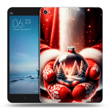 Силиконовый чехол на Xiaomi Mi Pad 2 с принтом Новый год Силиконовый чехол на Xiaomi Mi Pad 2 с принтом Новый год