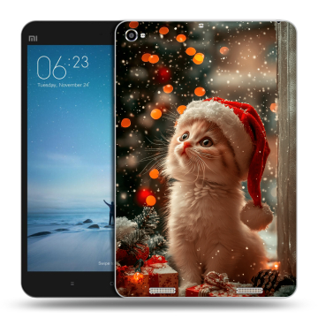 Силиконовый чехол на Xiaomi Mi Pad 2 с принтом Новый год Силиконовый чехол на Xiaomi Mi Pad 2 с принтом Новый год