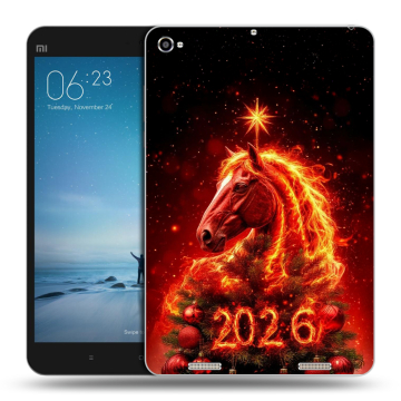Силиконовый чехол на Xiaomi Mi Pad 2 с принтом Новый год Силиконовый чехол на Xiaomi Mi Pad 2 с принтом Новый год