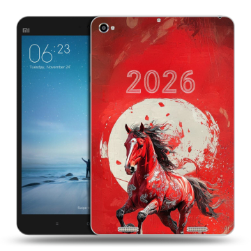 Силиконовый чехол на Xiaomi Mi Pad 2 с принтом Новый год Силиконовый чехол на Xiaomi Mi Pad 2 с принтом Новый год
