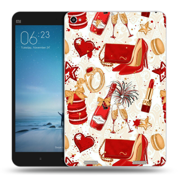 Силиконовый чехол на Xiaomi Mi Pad 2 с принтом Новый год Силиконовый чехол на Xiaomi Mi Pad 2 с принтом Новый год