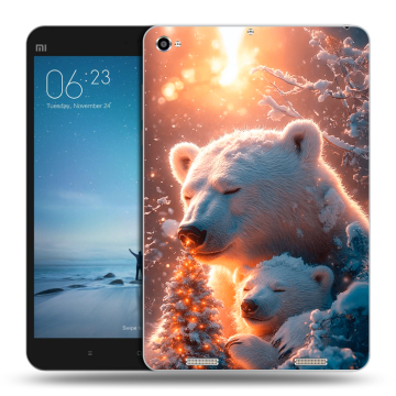 Силиконовый чехол на Xiaomi Mi Pad 2 с принтом Новый год Силиконовый чехол на Xiaomi Mi Pad 2 с принтом Новый год