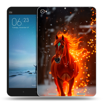 Силиконовый чехол на Xiaomi Mi Pad 2 с принтом Новый год Силиконовый чехол на Xiaomi Mi Pad 2 с принтом Новый год