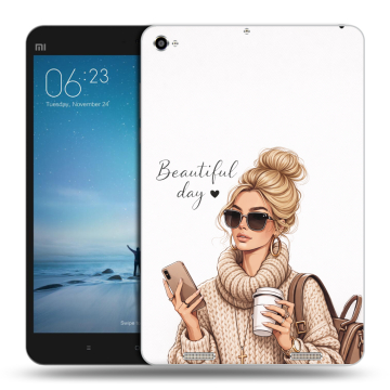Силиконовый чехол на Xiaomi Mi Pad 2 с принтом женский