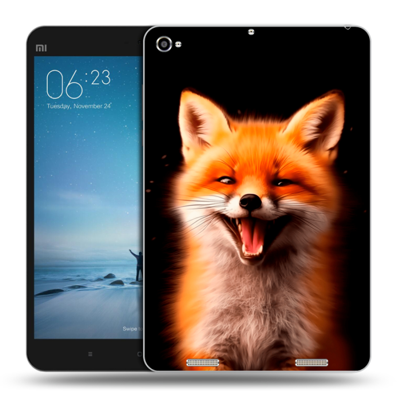 Силиконовый чехол на планшета Xiaomi Mi Pad 2 с принтом Лиса Силиконовый чехол на планшета Xiaomi Mi Pad 2 с принтом Лиса