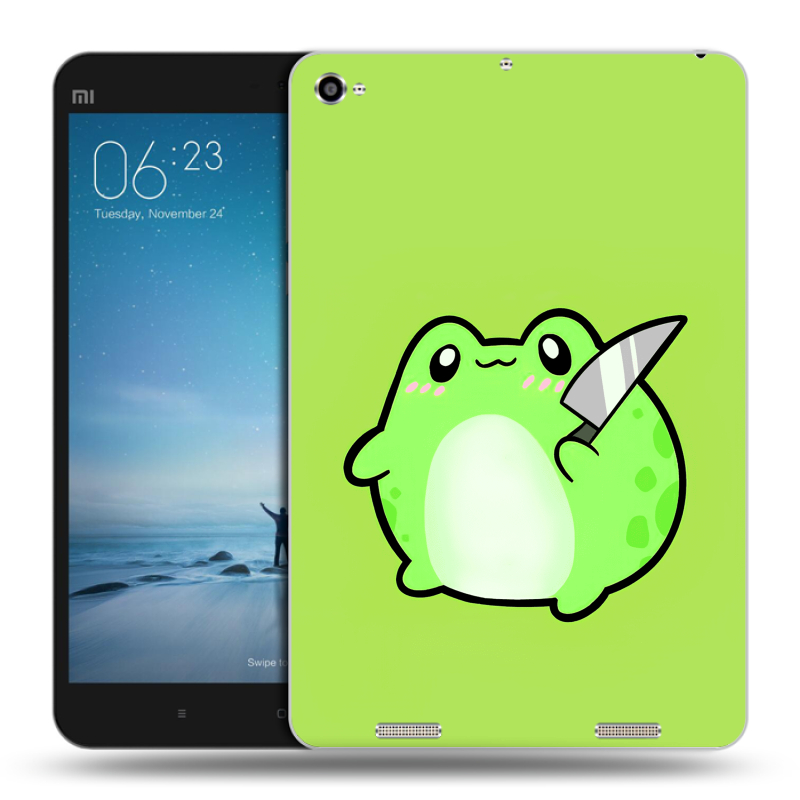Силиконовый чехол на Xiaomi Mi Pad 2 с принтом Лягушенок Силиконовый чехол на Xiaomi Mi Pad 2 с принтом Лягушенок