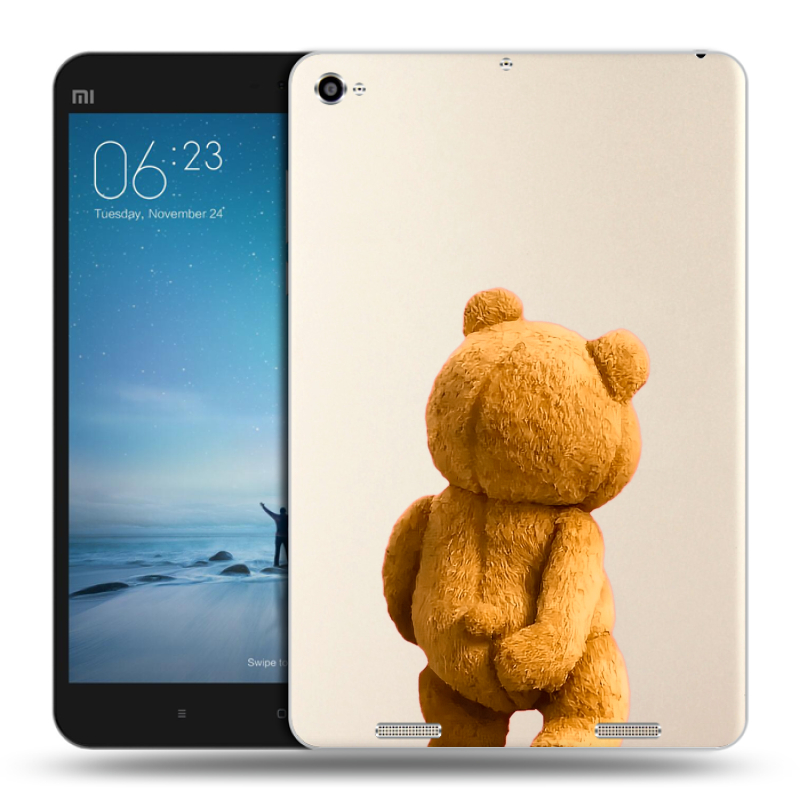 Силиконовый чехол на Xiaomi Mi Pad 2 с принтом Медведь Силиконовый чехол на Xiaomi Mi Pad 2 с принтом Медведь