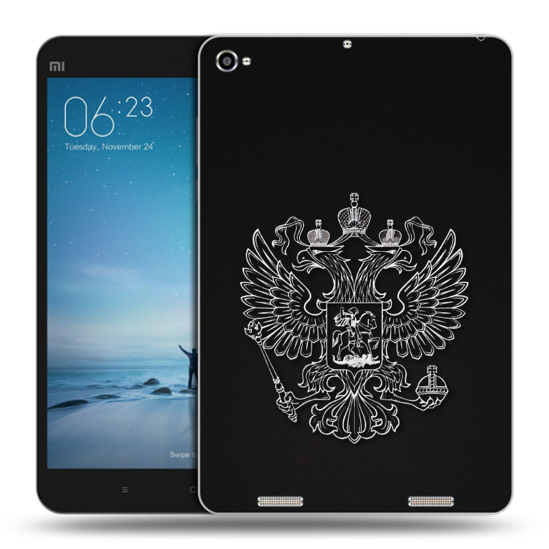 Силиконовый чехол на Xiaomi Mi Pad 2 с принтом Герб России Силиконовый чехол на Xiaomi Mi Pad 2 с принтом Герб России