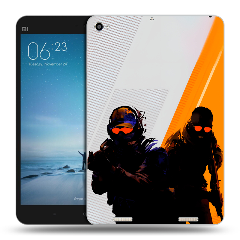Силиконовый чехол на Xiaomi Mi Pad 2 с принтом Контер страйк Counter strike Силиконовый чехол на Xiaomi Mi Pad 2 с принтом Контер страйк Counter strike
