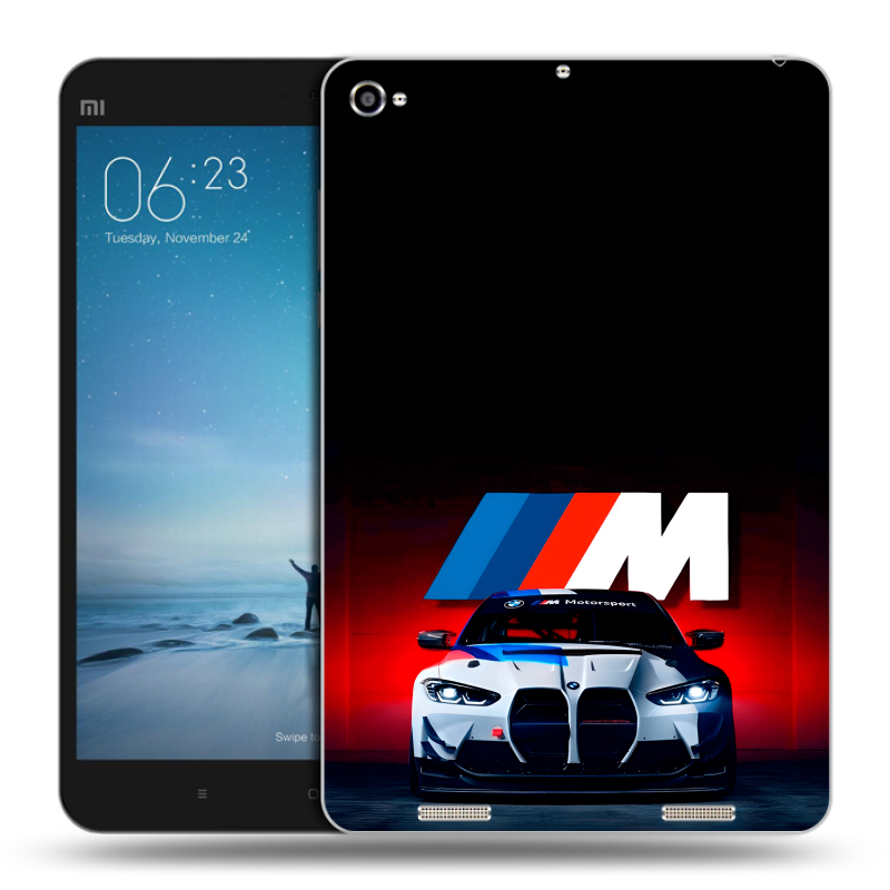Силиконовый чехол на Xiaomi Mi Pad 2 с принтом БМВ BMW Силиконовый чехол на Xiaomi Mi Pad 2 с принтом БМВ BMW