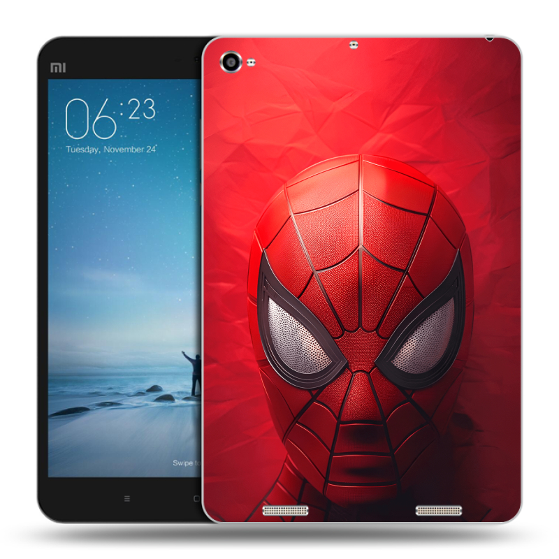 Силиконовый чехол на Xiaomi Mi Pad 2 с принтом Spiderman Человек паук Силиконовый чехол на Xiaomi Mi Pad 2 с принтом Spiderman Человек паук