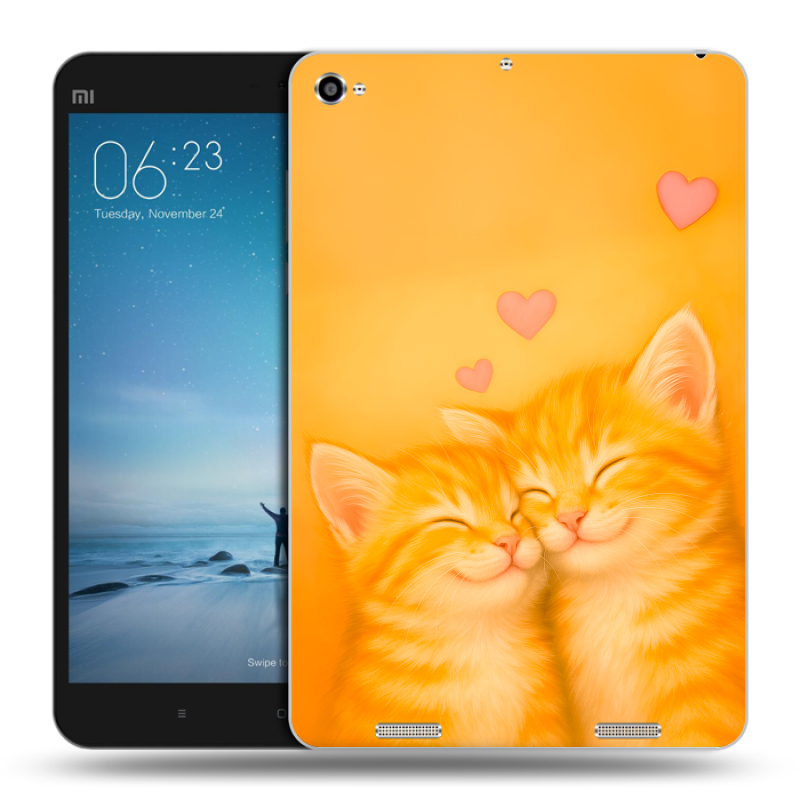 Силиконовый чехол на Xiaomi Mi Pad 2 с принтом Милые котята Силиконовый чехол на Xiaomi Mi Pad 2 с принтом Милые котята