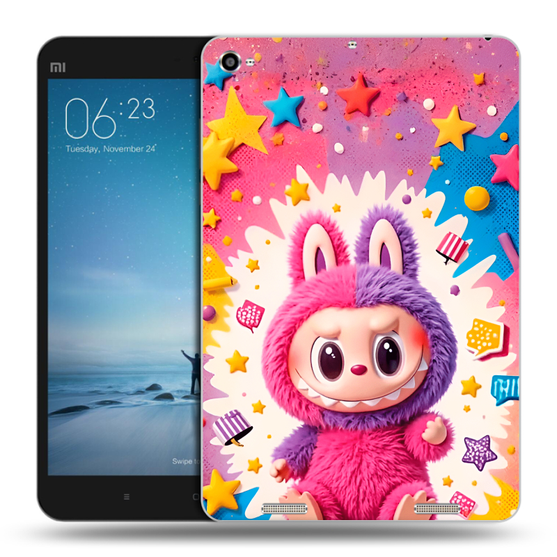 Силиконовый чехол на Xiaomi Mi Pad 2 с принтом Labubu Лабубу Силиконовый чехол на Xiaomi Mi Pad 2 с принтом Labubu Лабубу