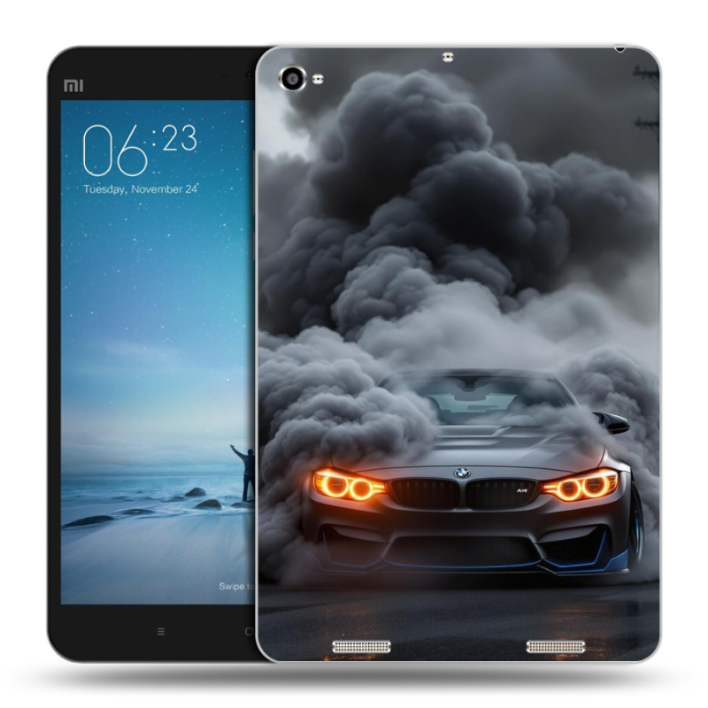 Силиконовый чехол на Xiaomi Mi Pad 2 с принтом BMW БМВ Силиконовый чехол на Xiaomi Mi Pad 2 с принтом BMW БМВ