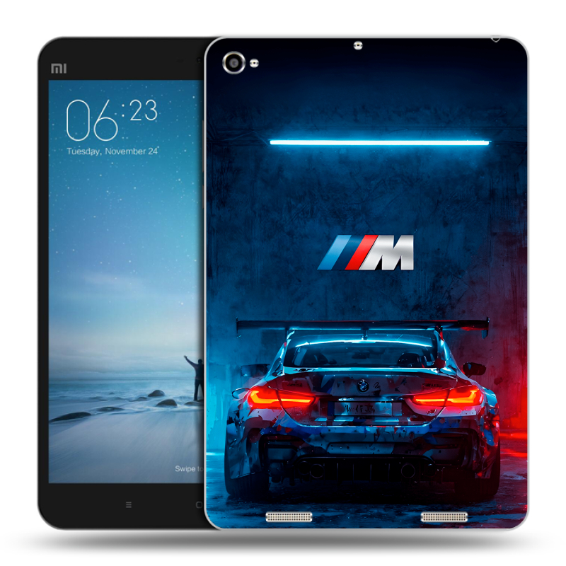 Силиконовый чехол на Xiaomi Mi Pad 2 с принтом BMW БМВ Силиконовый чехол на Xiaomi Mi Pad 2 с принтом BMW БМВ