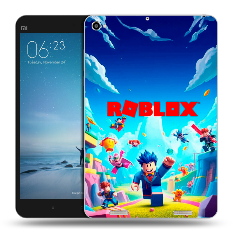 Силиконовый чехол на Xiaomi Mi Pad 2 с принтом Roblox Роблокс Силиконовый чехол на Xiaomi Mi Pad 2 с принтом Roblox Роблокс