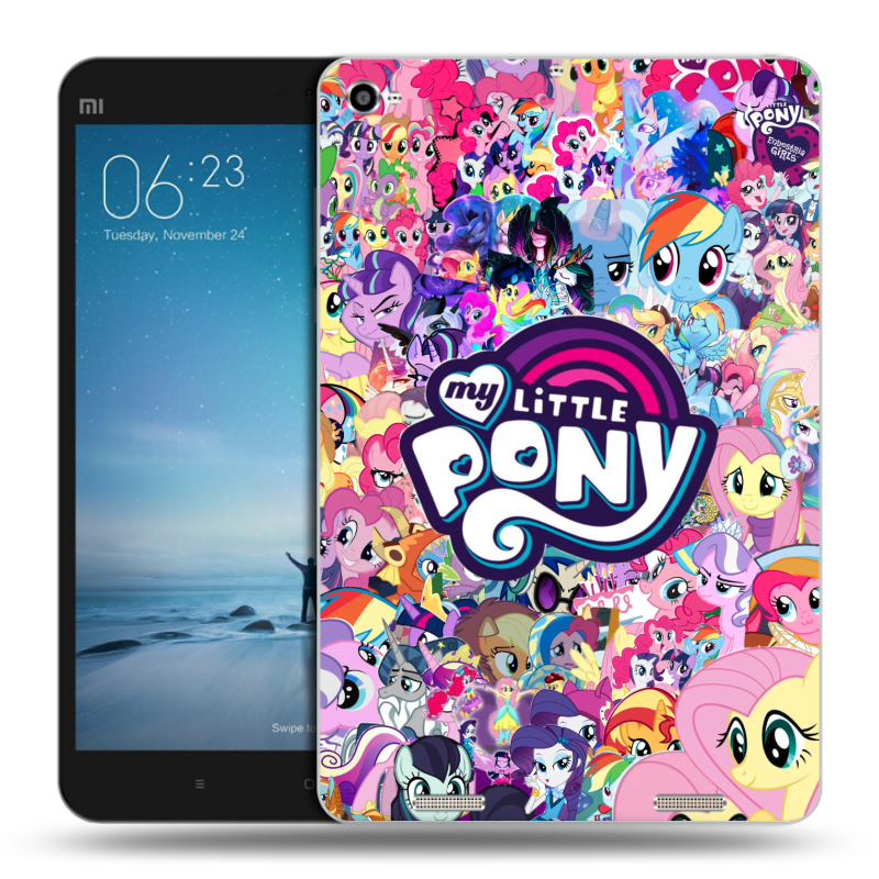Силиконовый чехол на Xiaomi Mi Pad 2 с принтом My little pony Дружба чудо Силиконовый чехол на Xiaomi Mi Pad 2 с принтом My little pony Дружба чудо