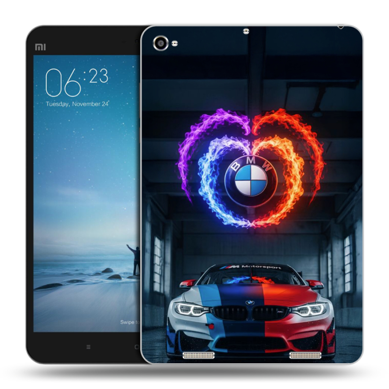 Силиконовый чехол на Xiaomi Mi Pad 2 с принтом BMW БМВ Силиконовый чехол на Xiaomi Mi Pad 2 с принтом BMW БМВ