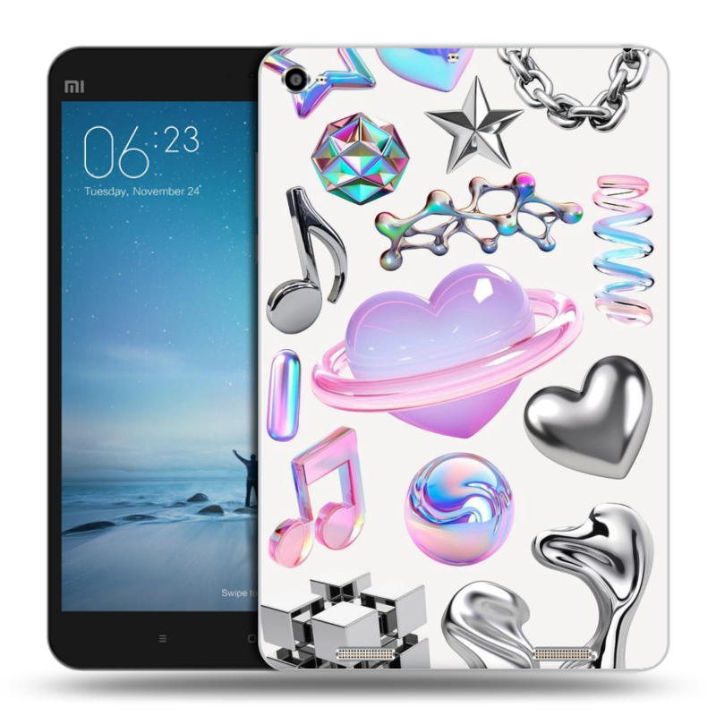 Силиконовый чехол на Xiaomi Mi Pad 2 с принтом Y2K Силиконовый чехол на Xiaomi Mi Pad 2 с принтом Y2K