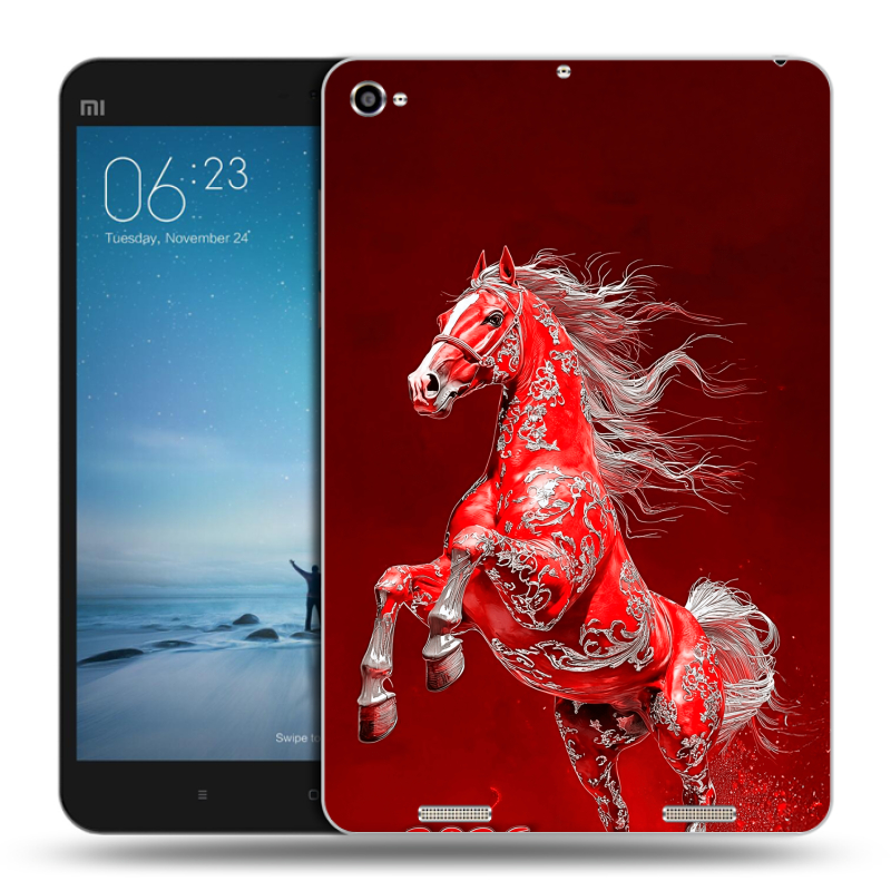 Силиконовый чехол на Xiaomi Mi Pad 2 с принтом Новый год Силиконовый чехол на Xiaomi Mi Pad 2 с принтом Новый год