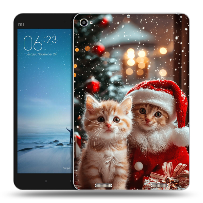 Силиконовый чехол на Xiaomi Mi Pad 2 с принтом Новый год Силиконовый чехол на Xiaomi Mi Pad 2 с принтом Новый год